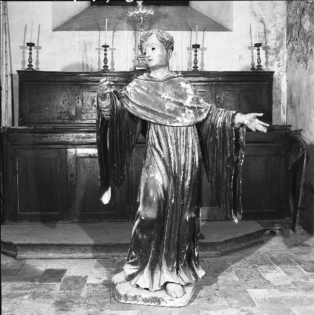 San Nicola da Tolentino (statua, opera isolata) - bottega toscana (fine/inizio secc. XVII/ XVIII)