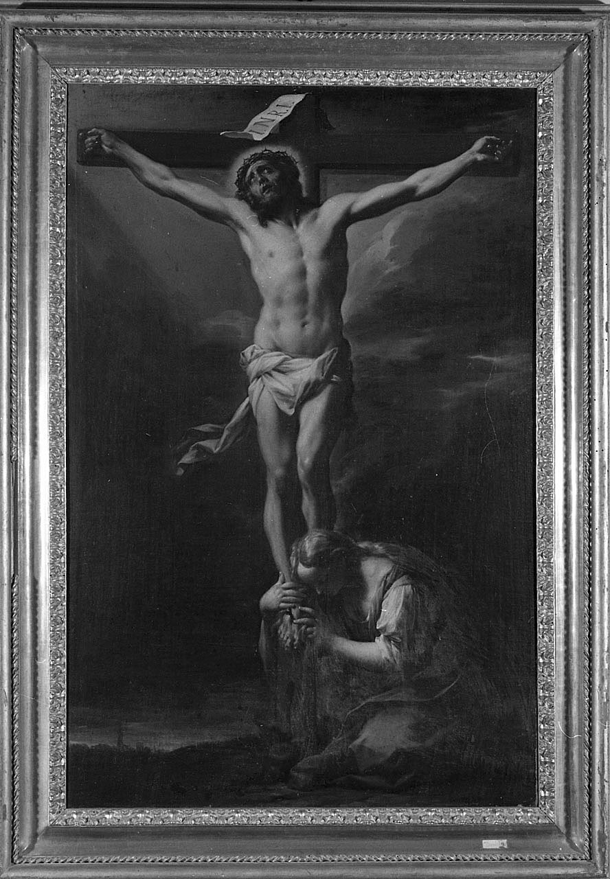 crocifissione di Cristo con Santa Maria Maddalena (dipinto, opera isolata) - ambito toscano (sec. XVII)