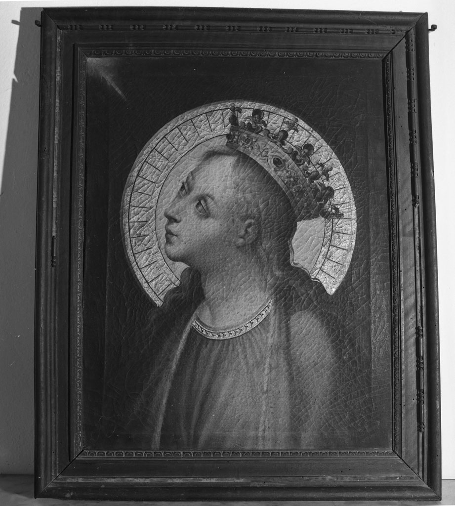 Madonna annunciata (dipinto, opera isolata) - ambito fiorentino (metà sec. XIX)
