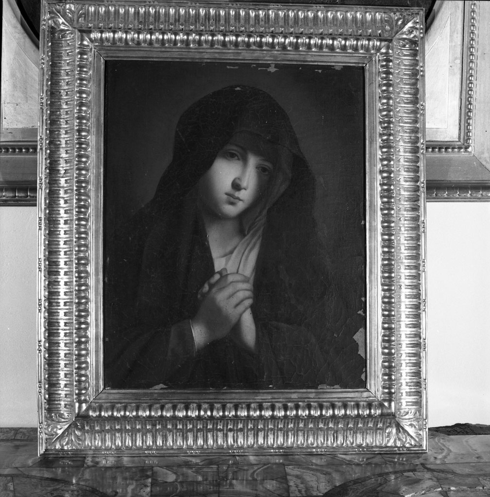 Madonna orante (dipinto, opera isolata) - ambito toscano (fine sec. XIX)