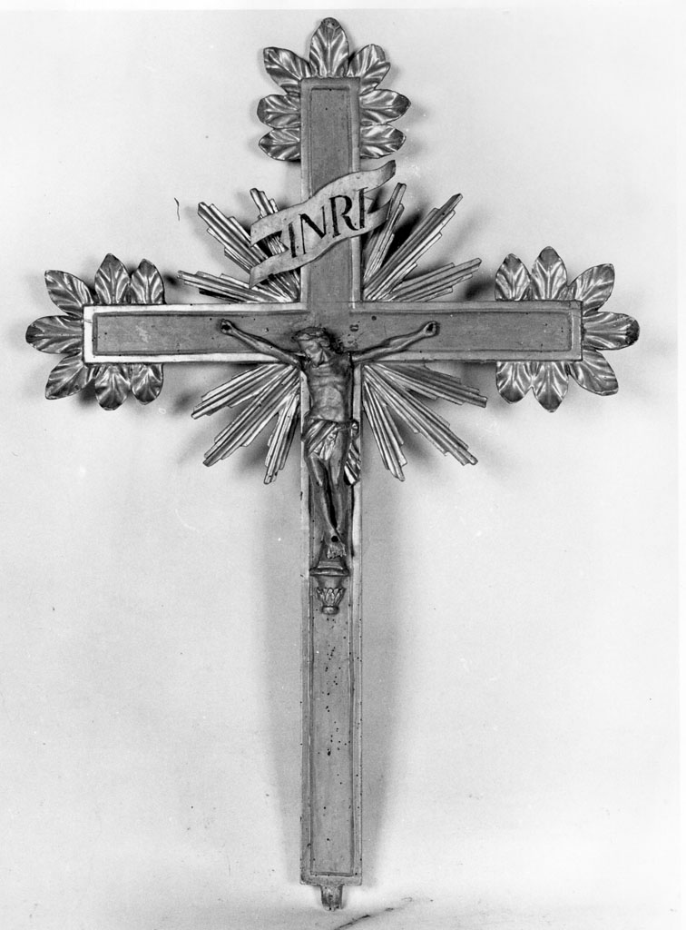 croce d'altare, elemento d'insieme - bottega toscana (fine/inizio secc. XIX/ XX)