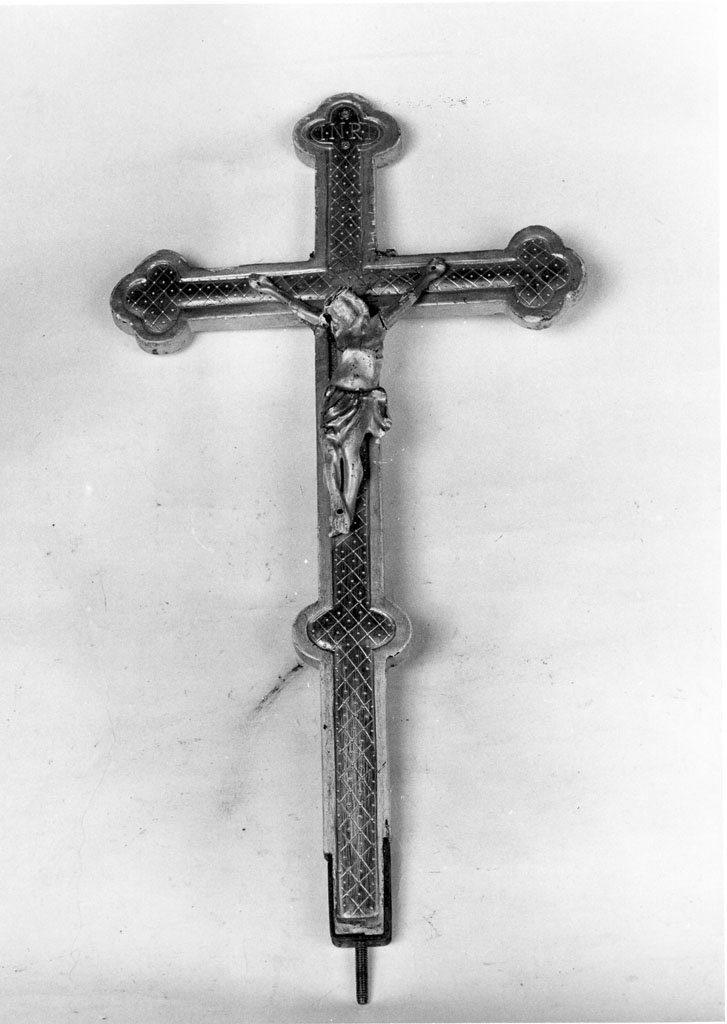 croce d'altare, elemento d'insieme - bottega toscana (sec. XIX)