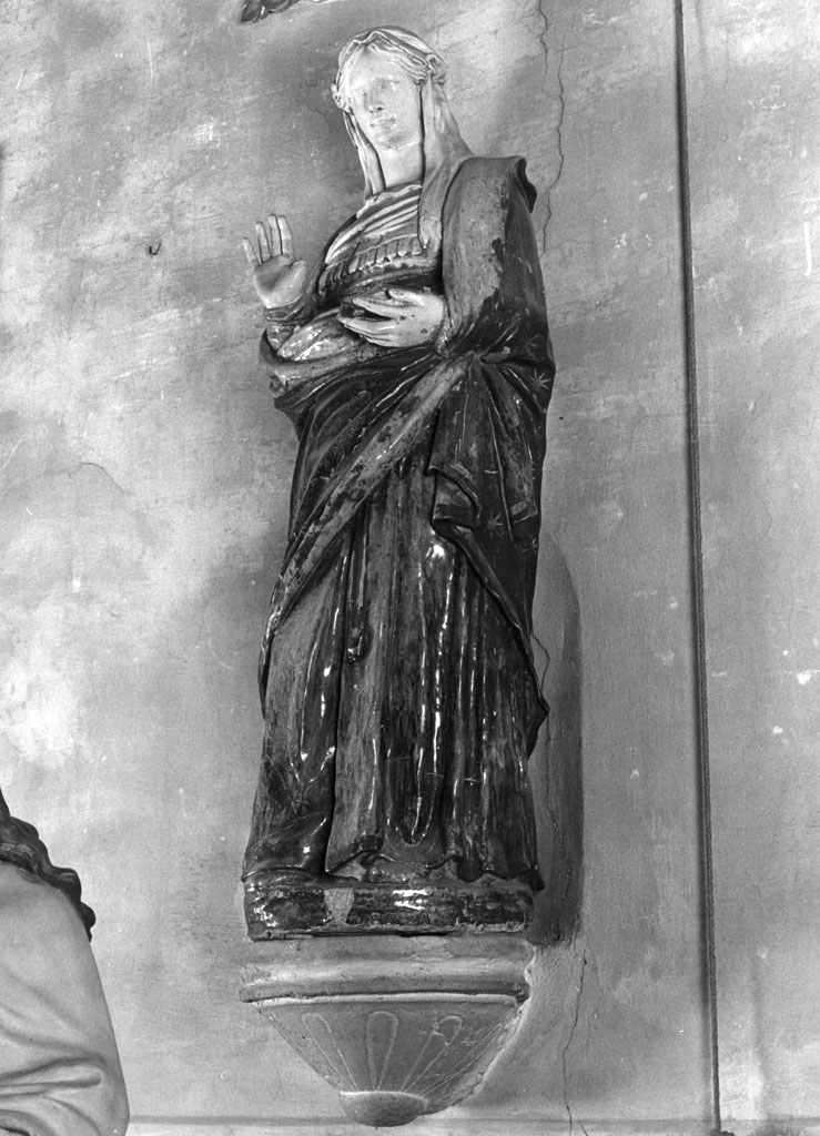 Madonna annunciata (statua, pendant) - bottega robbiana (sec. XVI)
