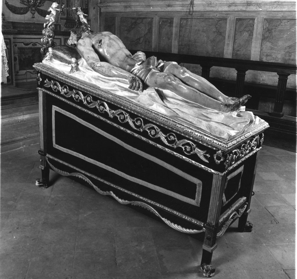 Cristo morto (statua processionale, opera isolata) - bottega italiana (sec. XIX)
