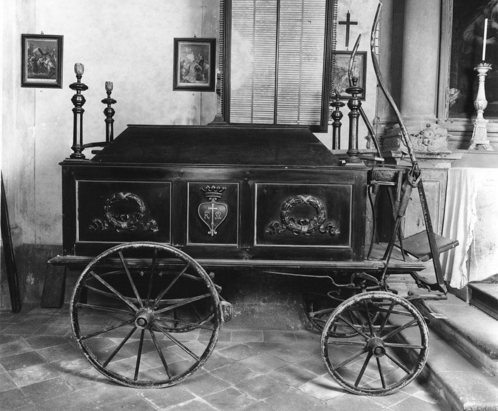 carro funebre, opera isolata - bottega toscana (sec. XIX)