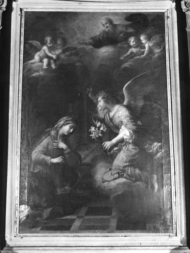 Annunciazione (pala d'altare, opera isolata) - ambito toscano (fine/inizio secc. XVII/ XVIII)