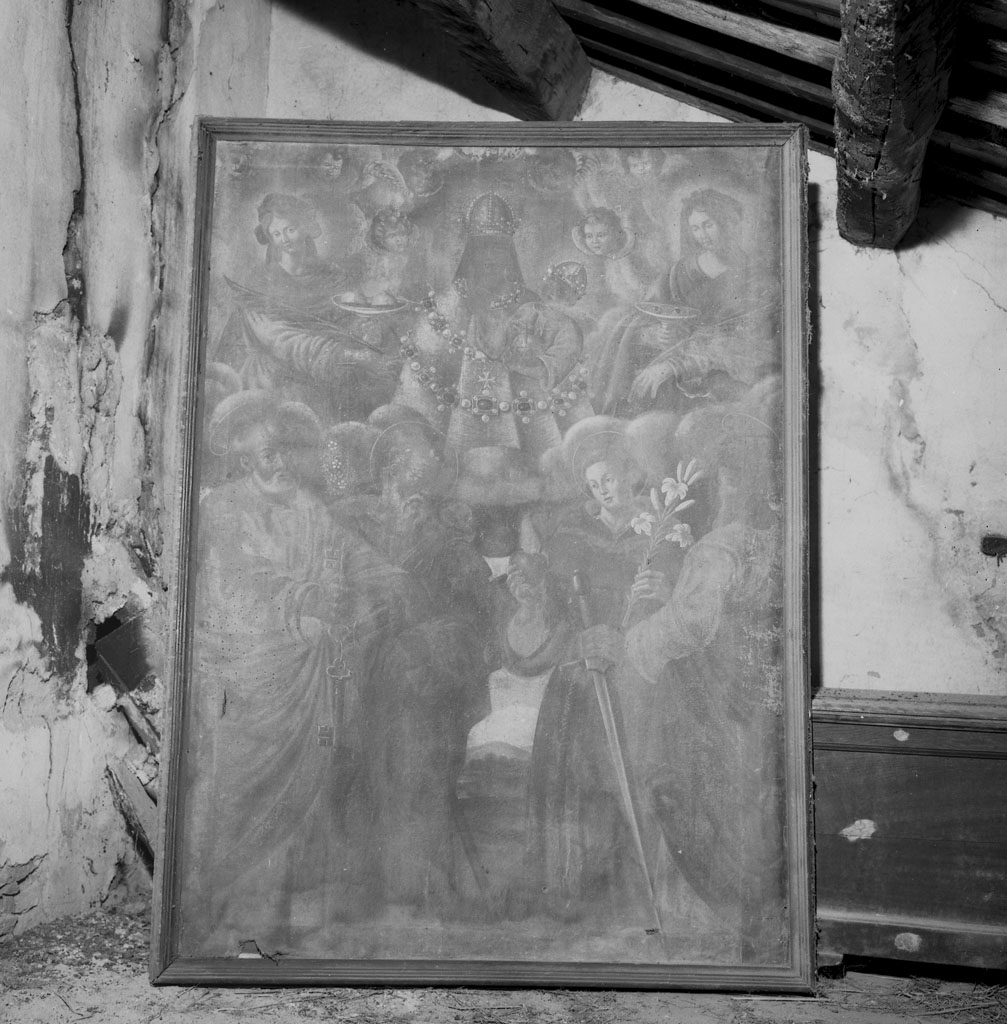 Madonna del Carmelo e santi (dipinto, opera isolata) - ambito aretino (sec. XVII)