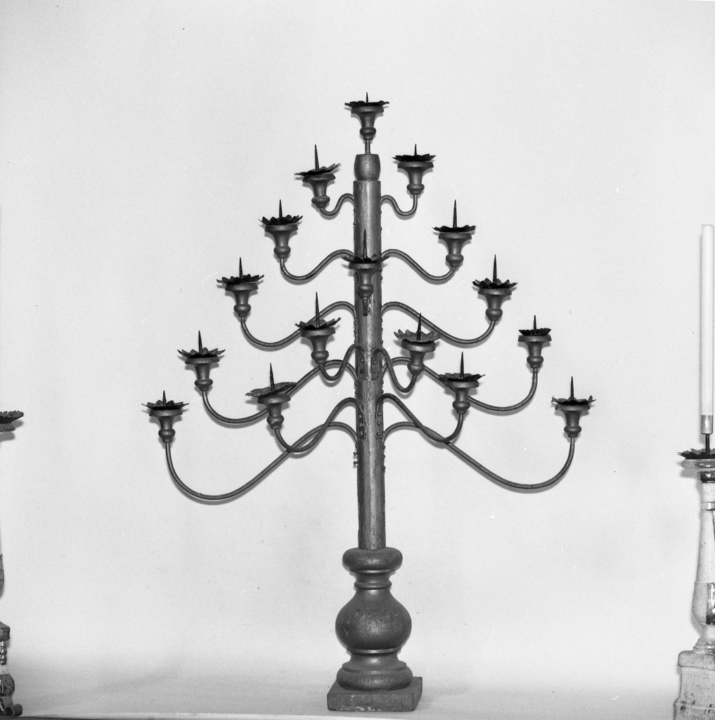 candelabro, coppia - bottega toscana (fine sec. XIX)