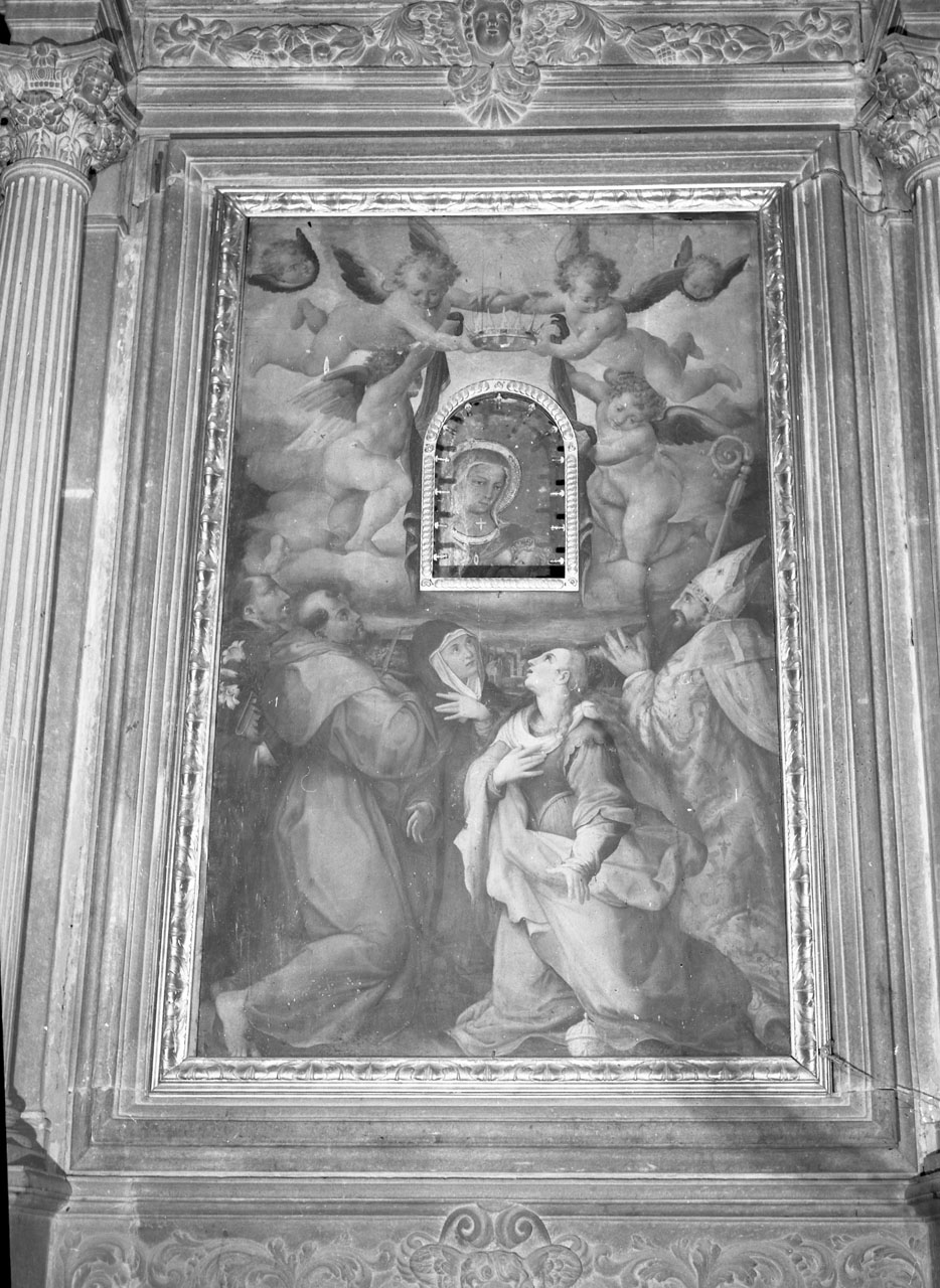 Madonna del Latte e santi (dipinto) di Vasari Giorgio (scuola) (sec. XVI)