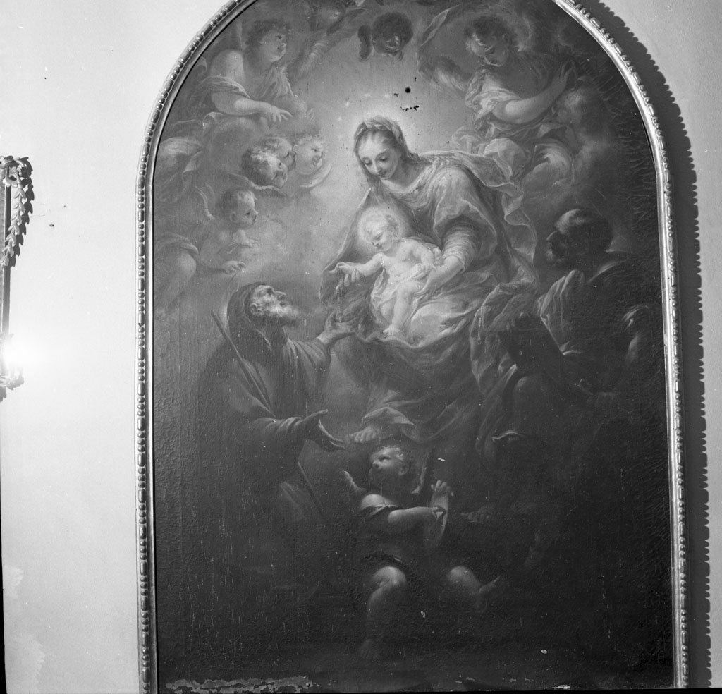 Madonna con Bambino in gloria e santi (dipinto) di Sagrestani Giovanni Camillo (bottega) (prima metà sec. XVIII)