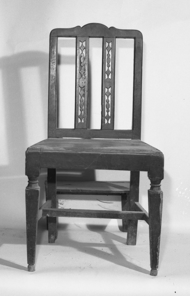 sedia con inginocchiatoio - bottega toscana (fine sec. XVIII)