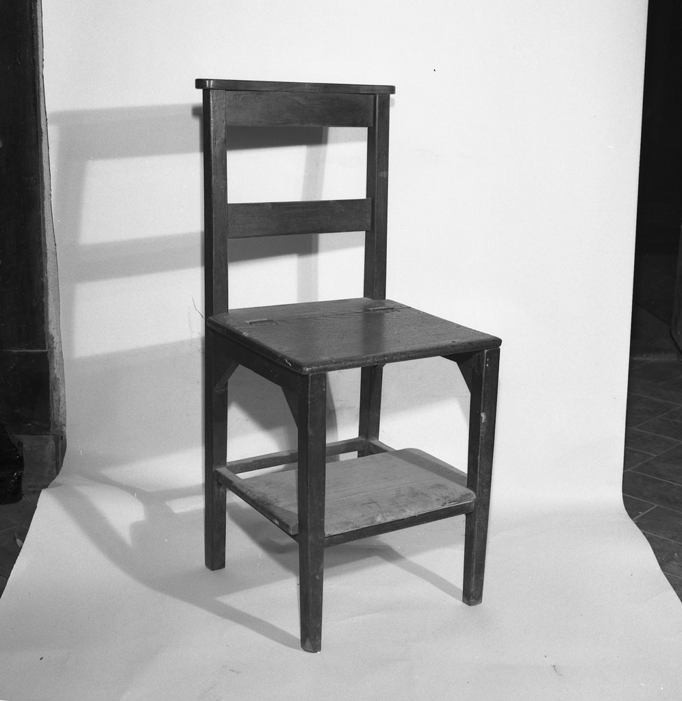 sedia con inginocchiatoio - bottega toscana (seconda metà sec. XIX)