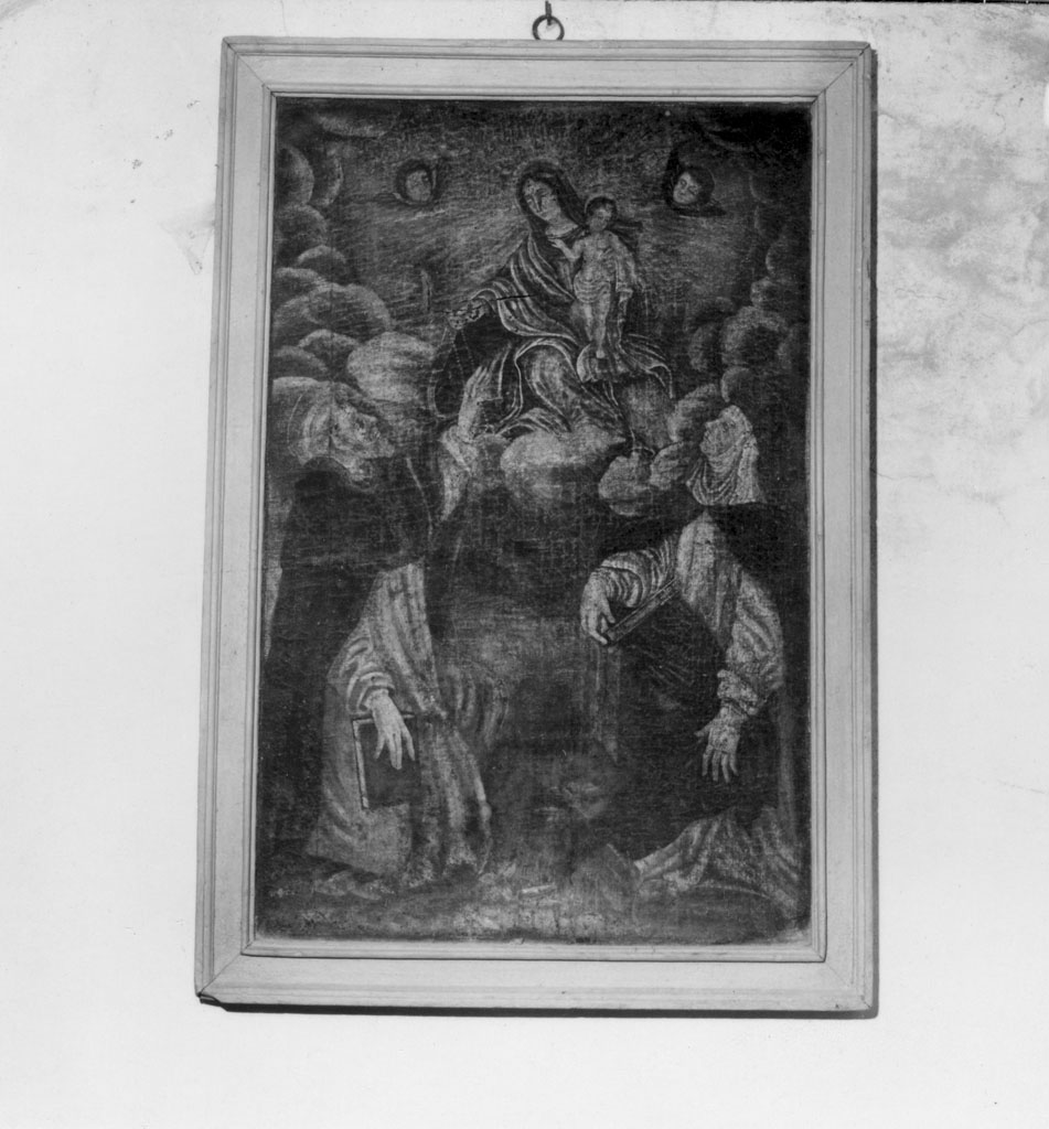 Madonna del Rosario con San Domenico e Santa Caterina da Siena (dipinto) - ambito aretino (sec. XVIII)