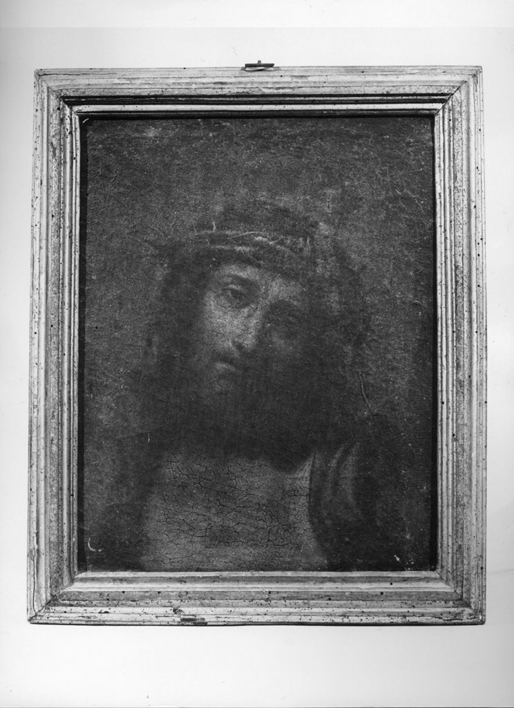 testa di Cristo incoronata di spine (dipinto) - ambito italiano (seconda metà sec. XVII)