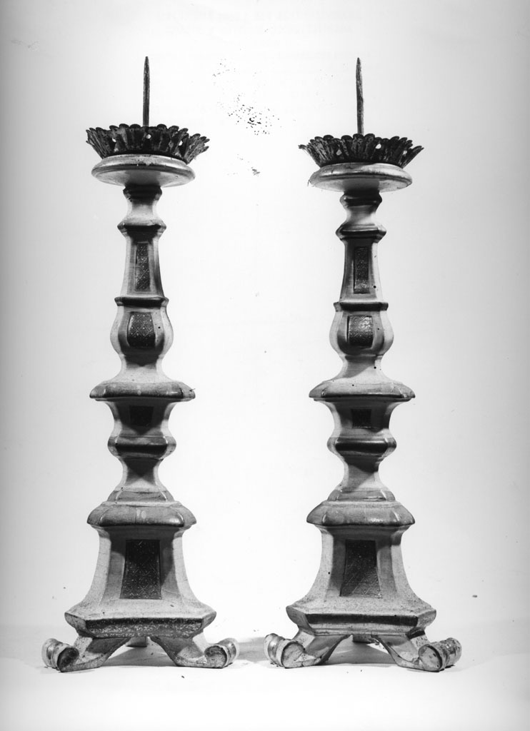 candeliere, serie - bottega toscana (sec. XVIII)