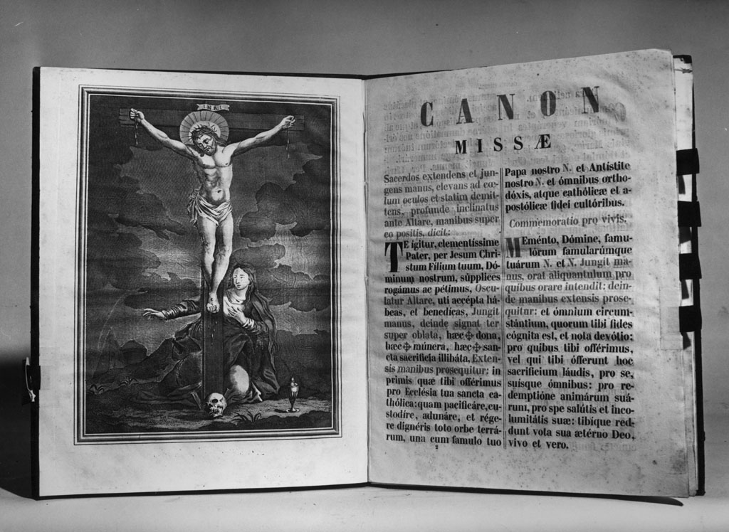 crocifissione (coperta di libro liturgico) - bottega fiorentina (sec. XIX)