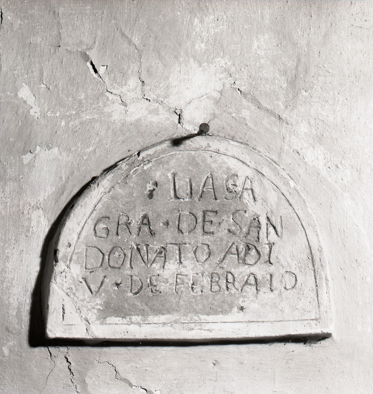 lapide commemorativa - bottega Italia centro-settentrionale (sec. XIX)