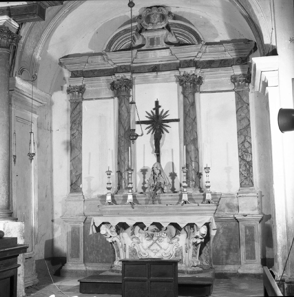Cristo crocifisso (croce d'altare) - bottega aretina (secc. XVIII/ XIX)