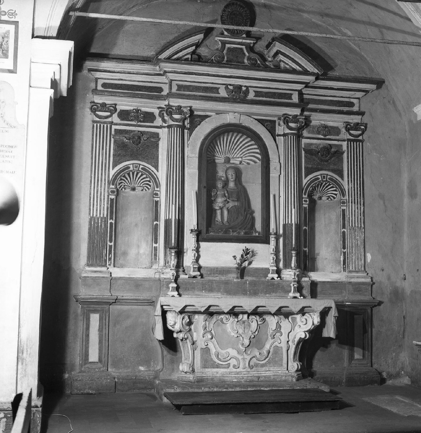 altare - bottega toscana (fine/inizio secc. XVI/ XVII)