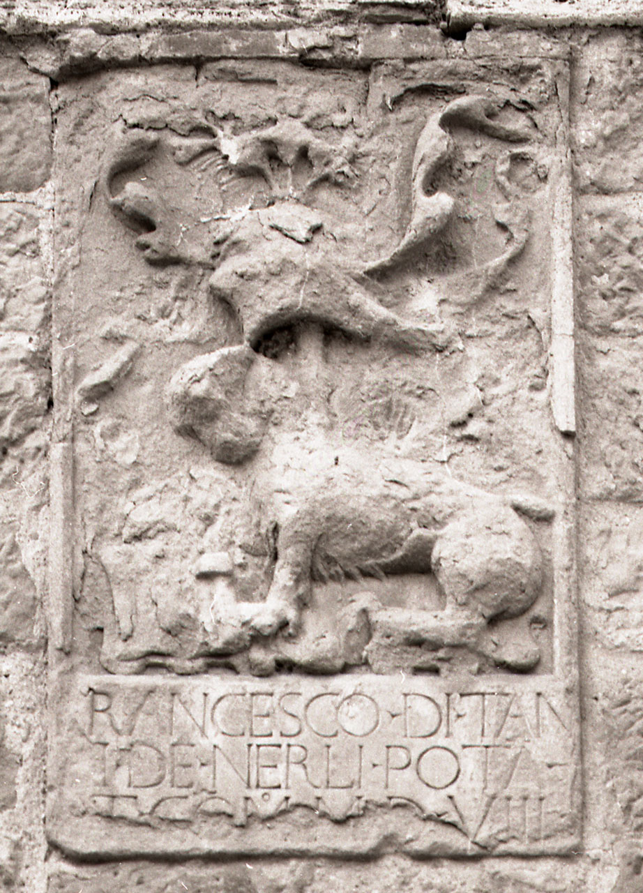 stemma gentilizio di Francesco Nerli (scultura, opera isolata) - bottega toscana (sec. XVI)