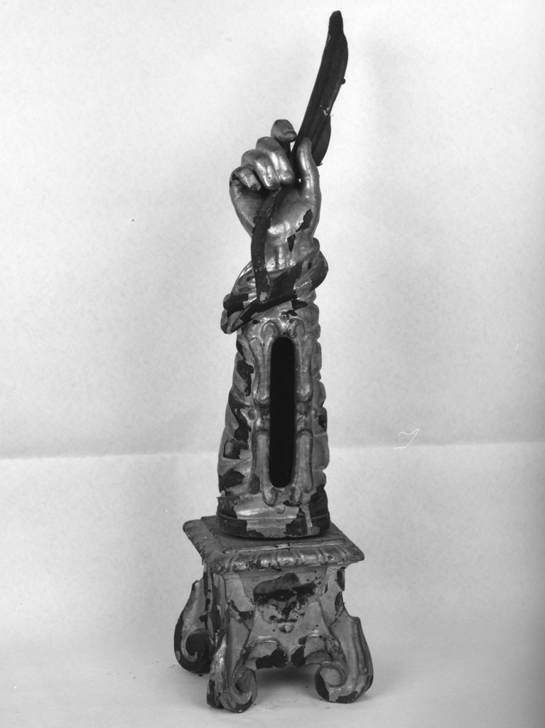 reliquiario antropomorfo - a braccio - bottega toscana (prima metà sec. XVII)