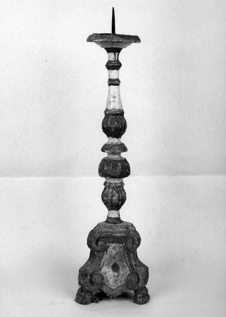 candeliere d'altare, serie - bottega toscana (seconda metà sec. XVII)