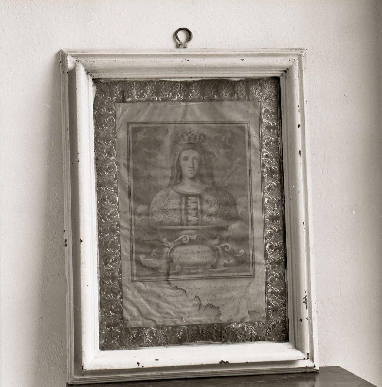 Madonna del Conforto (incisione) di Ricci Angelo Battista, Calendi Giuseppe (sec. XIX)