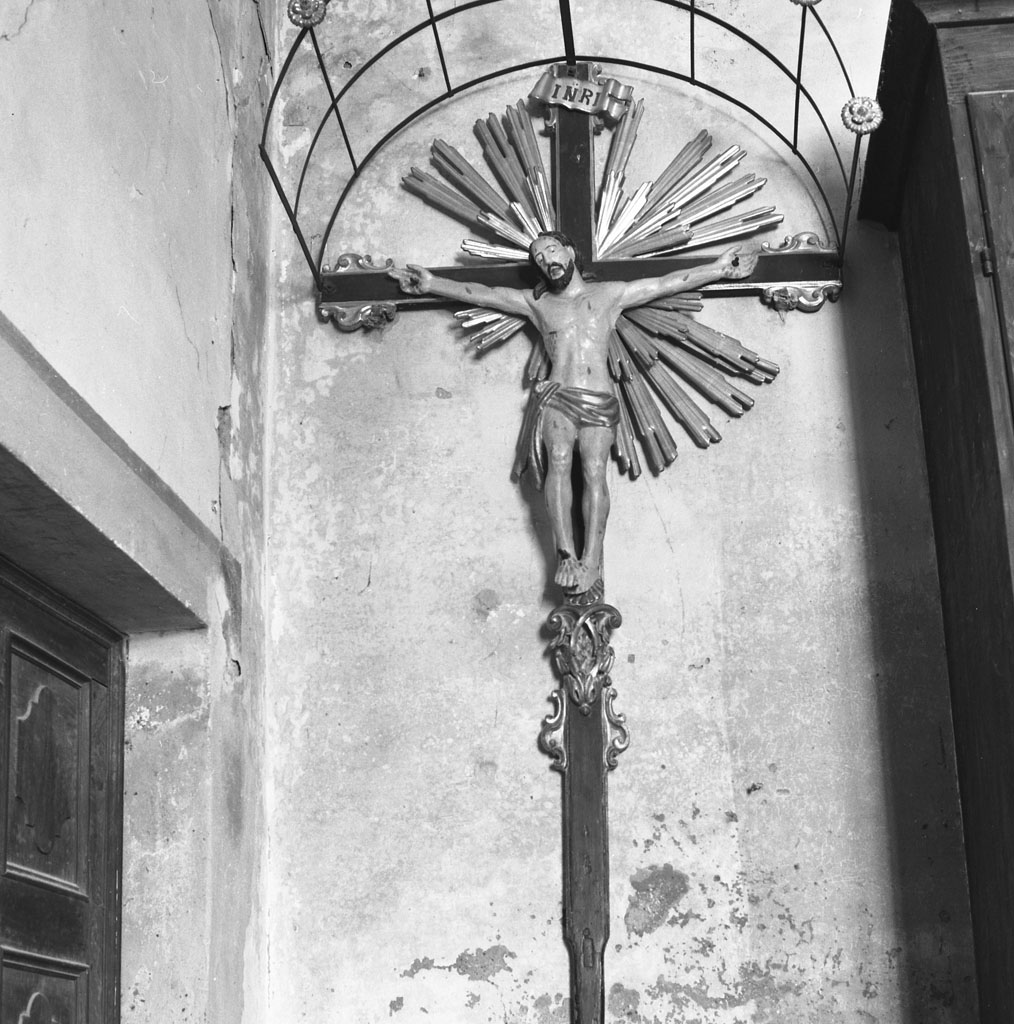 croce processionale, opera isolata - bottega toscana (seconda metà sec. XVIII)