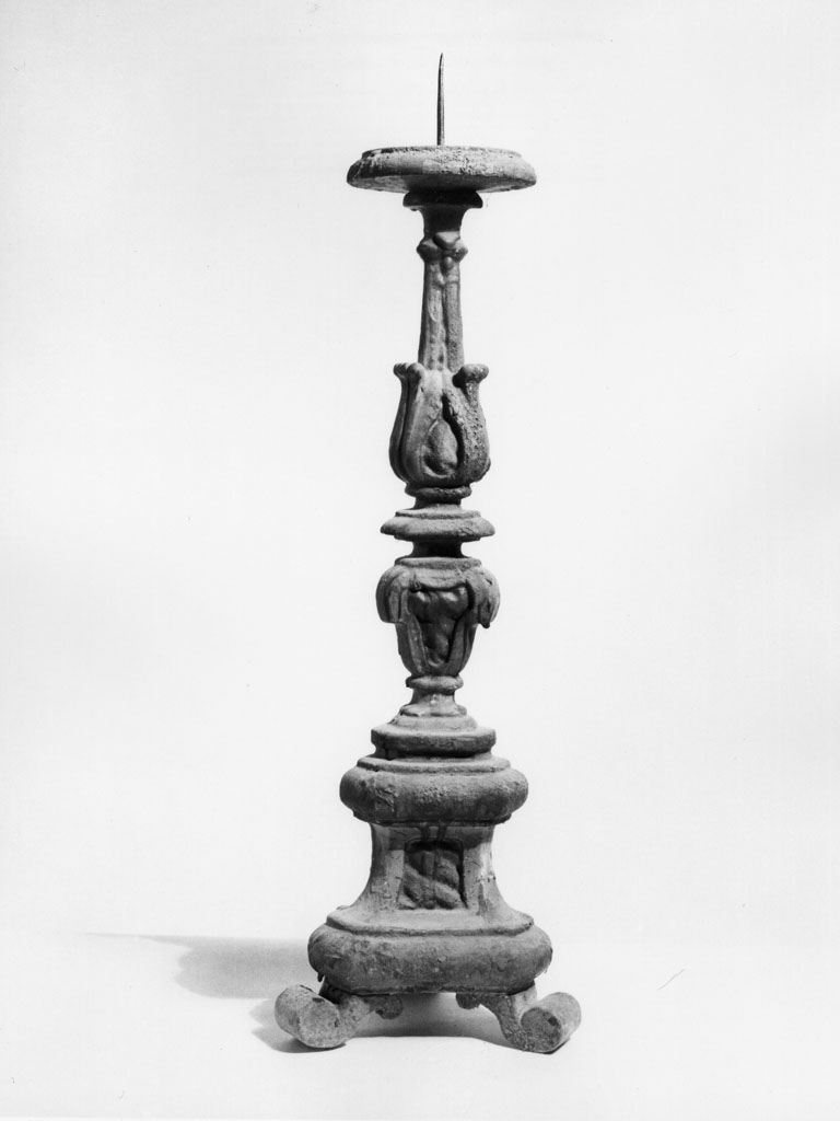 candeliere d'altare, opera isolata - bottega toscana (seconda metà sec. XVIII)