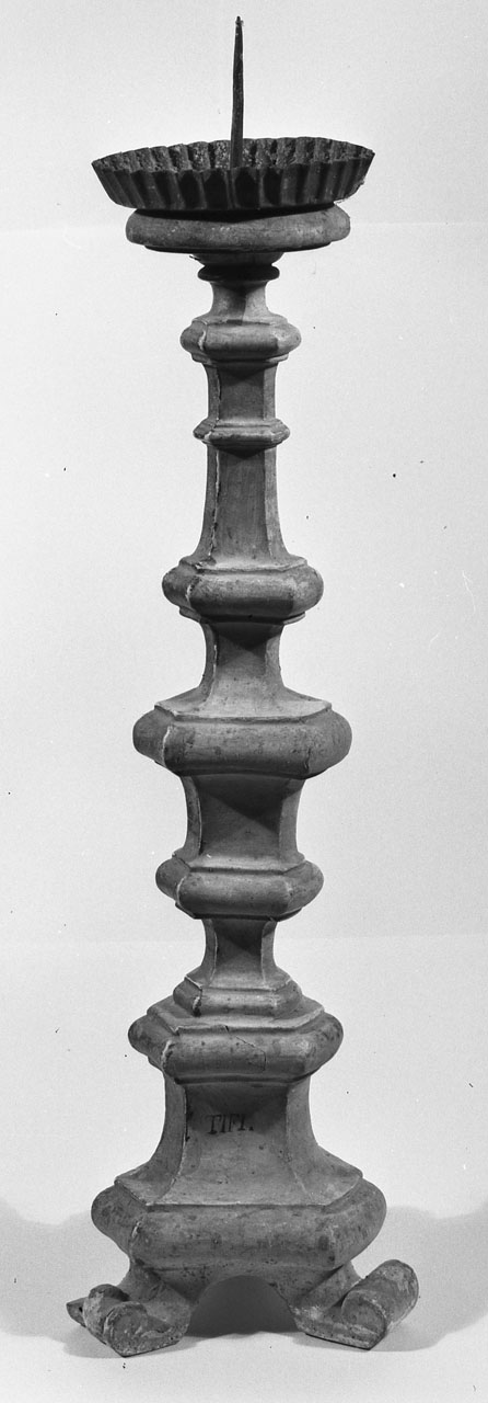 candelabro, serie - bottega aretina (fine sec. XVII)