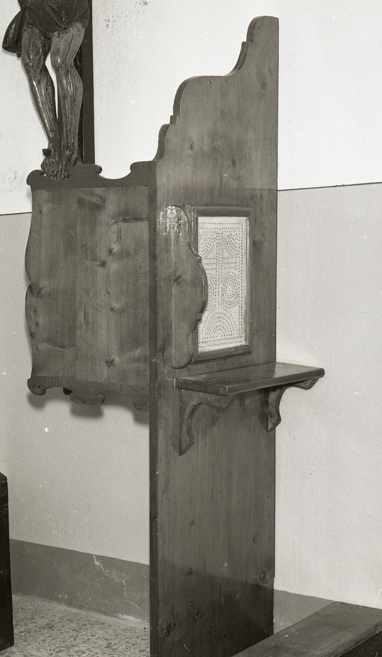 confessionale mobile - bottega aretina (sec. XIX)