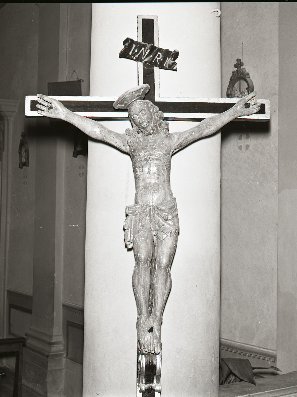 Cristo crocifisso (crocifisso) - bottega aretina (sec. XVI)