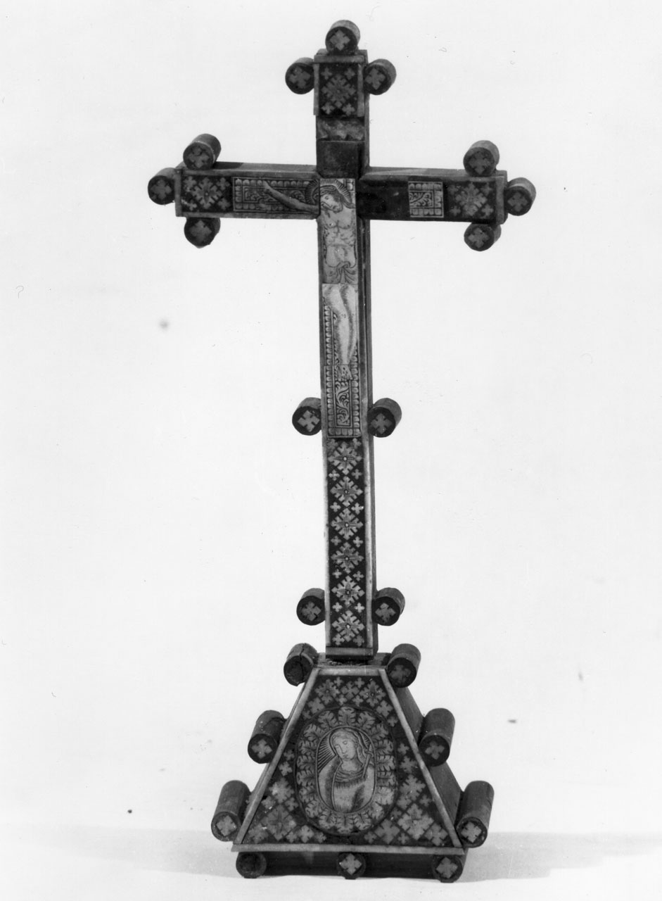croce da tavolo - bottega toscana (fine sec. XVII)