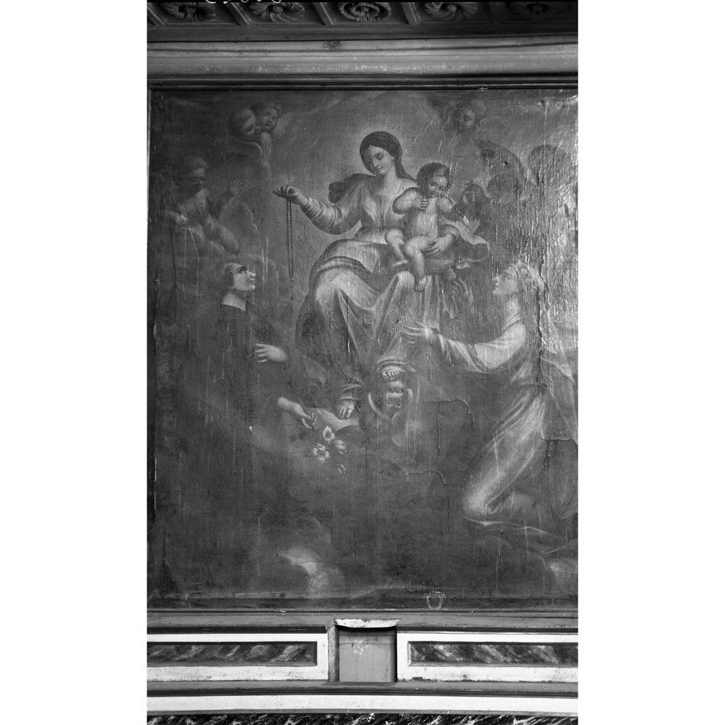 Madonna del Rosario con San Domenico Guzman e Santa Margherita da Cortona (dipinto) - ambito aretino (fine sec. XVIII)