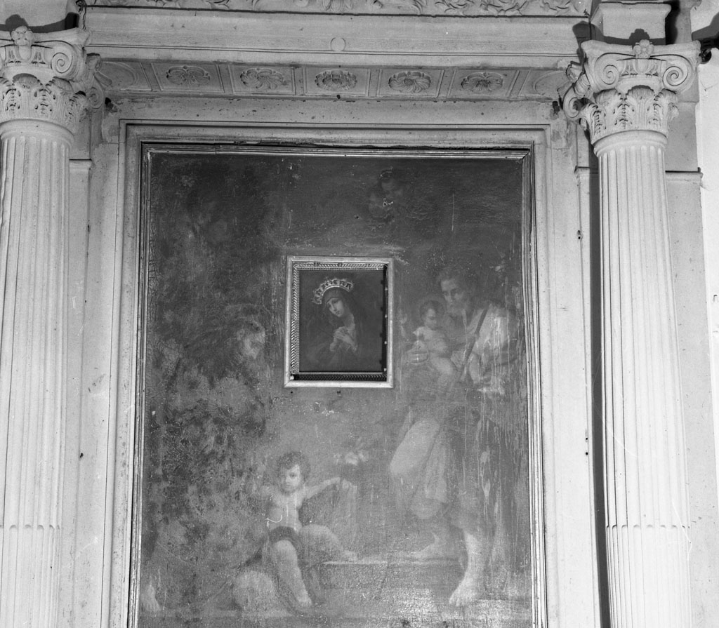 Madonna con Sant'Antonio, San Giuseppe e santi (dipinto) - ambito aretino (sec. XVII)