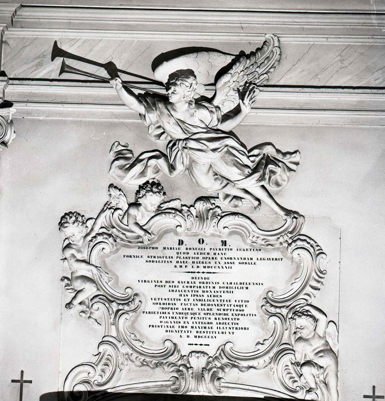 angelo (decorazione plastica) di Passardi Giovanni (attribuito) (prima metà sec. XVIII)