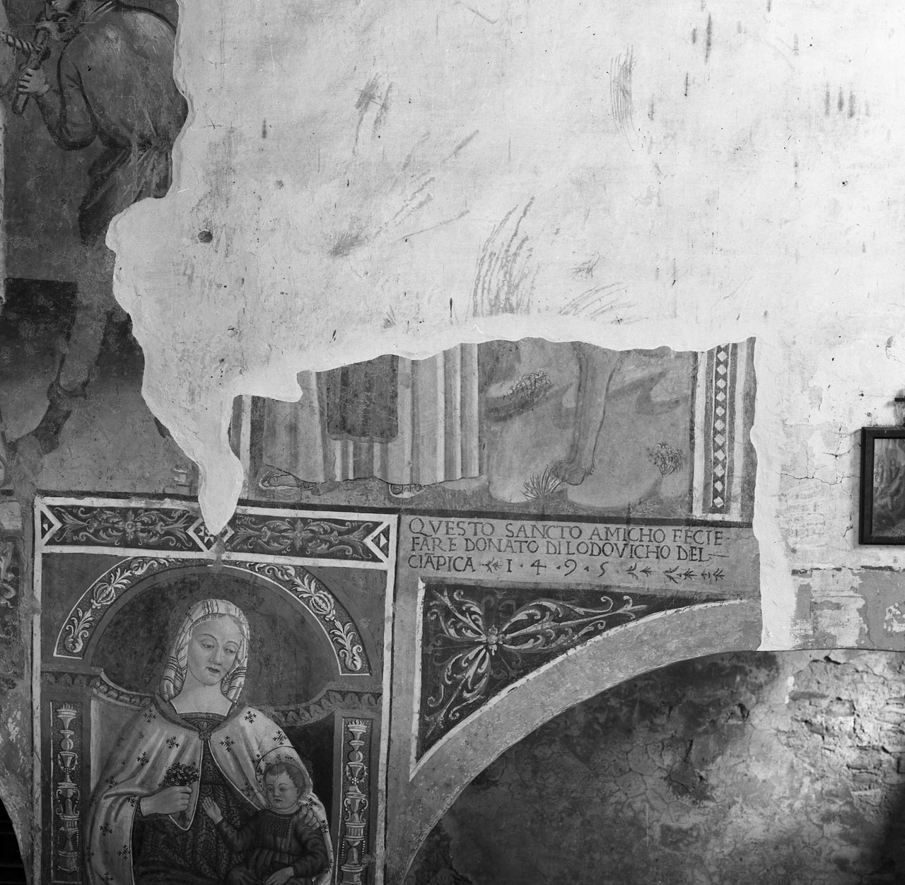 San Francesco d'Assisi (dipinto, frammento) - ambito aretino (sec. XV)