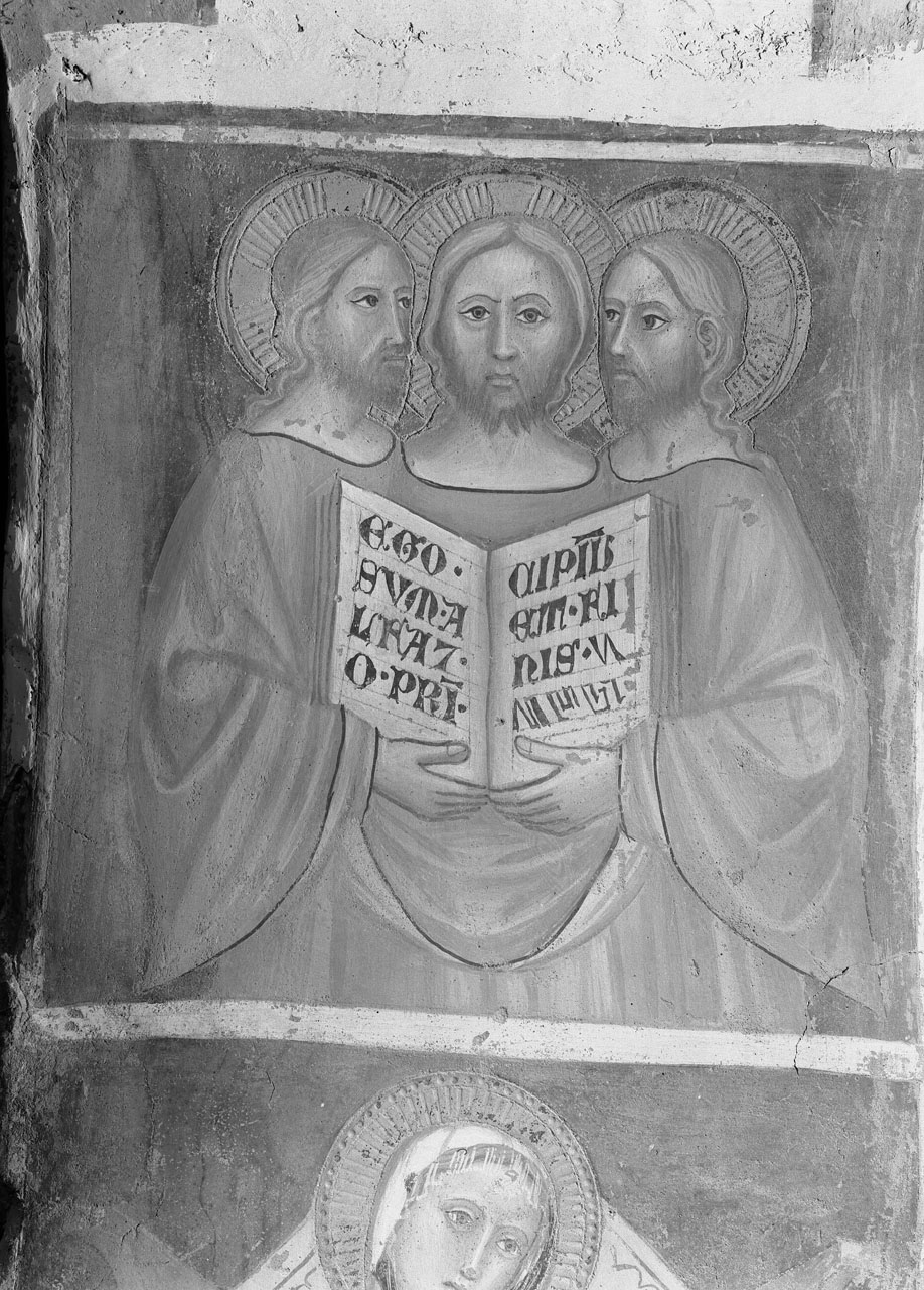 Trinità (dipinto, complesso decorativo) di Maestro di Pieve a Sietina (ultimo quarto sec. XIV)