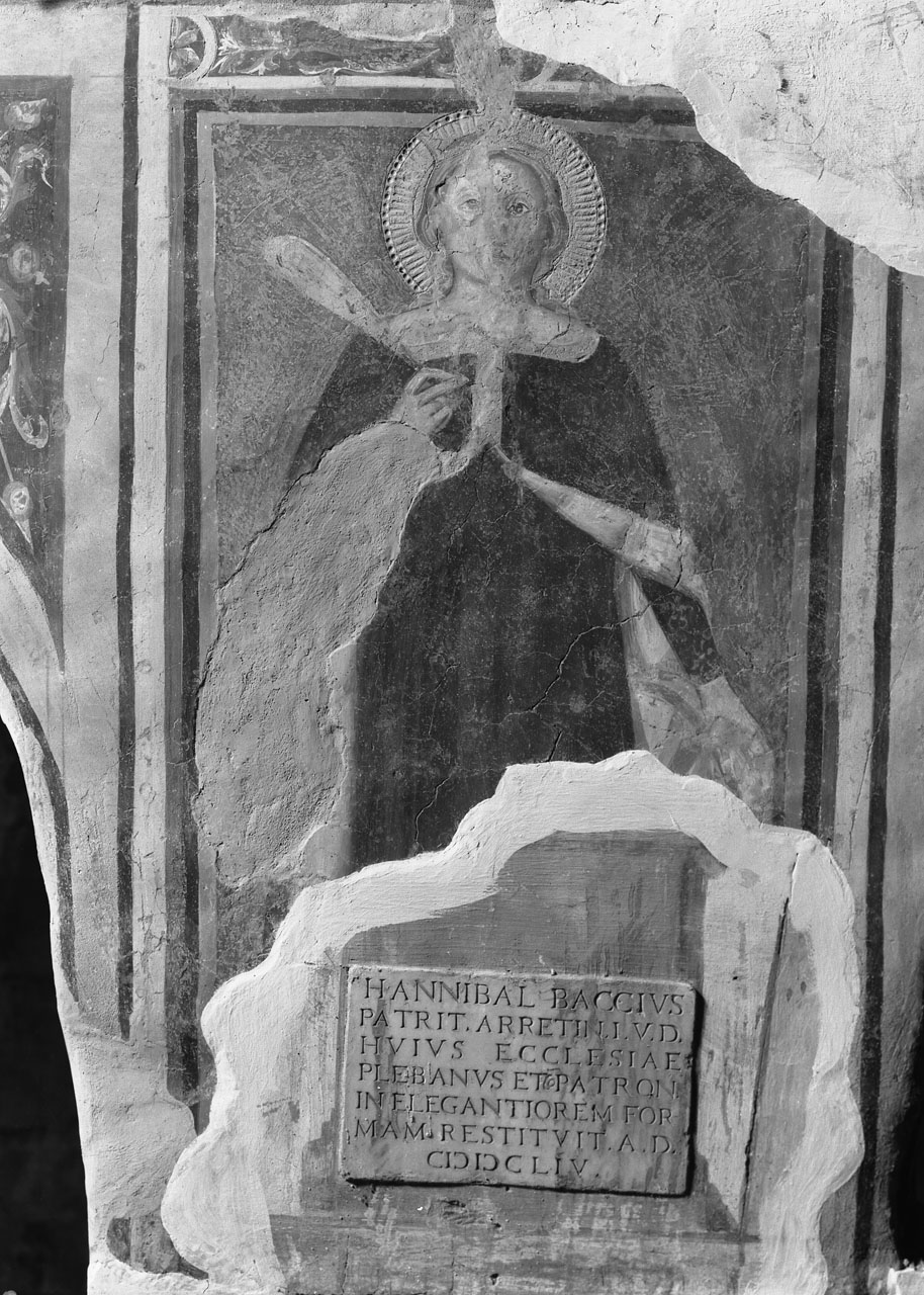 Santa Caterina d'Alessandria (dipinto, complesso decorativo) - ambito aretino (inizio sec. XV)
