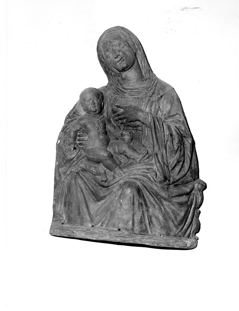 Madonna con Bambino (rilievo) - manifattura aretina (prima metà sec. XX)
