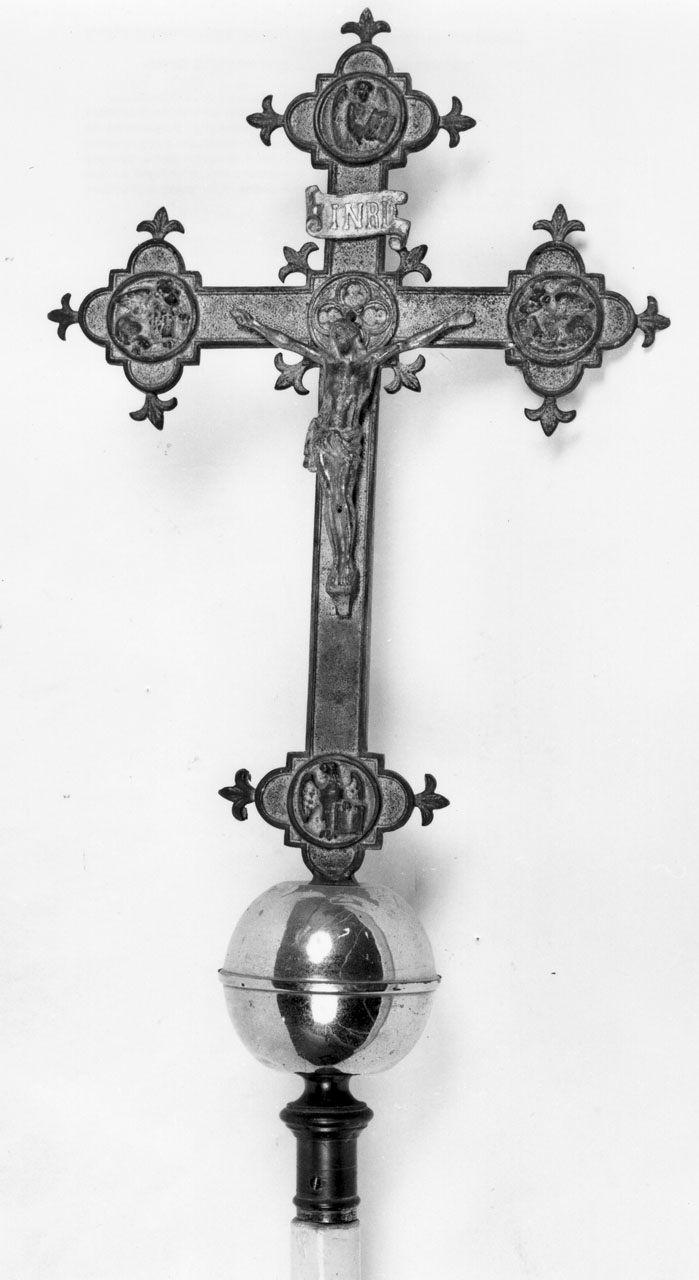 croce processionale - manifattura toscana (fine sec. XIX)