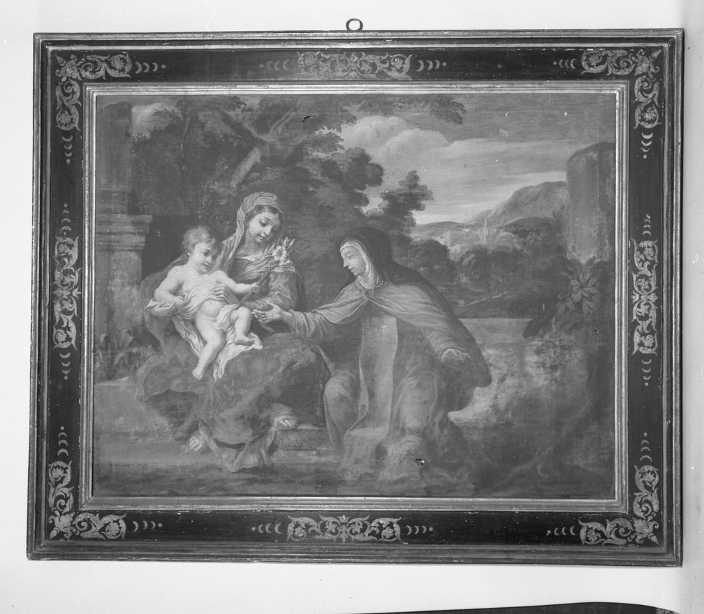 Santa Margherita con Madonna e Bambino (dipinto, opera isolata) - ambito cortonesco (sec. XVII)
