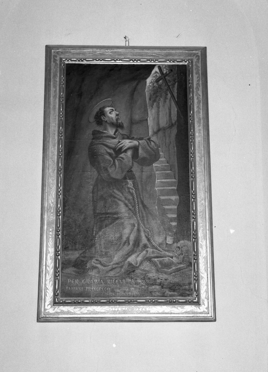 San Francesco (dipinto, opera isolata) di Conti Raffaello (attribuito) (fine sec. XIX)