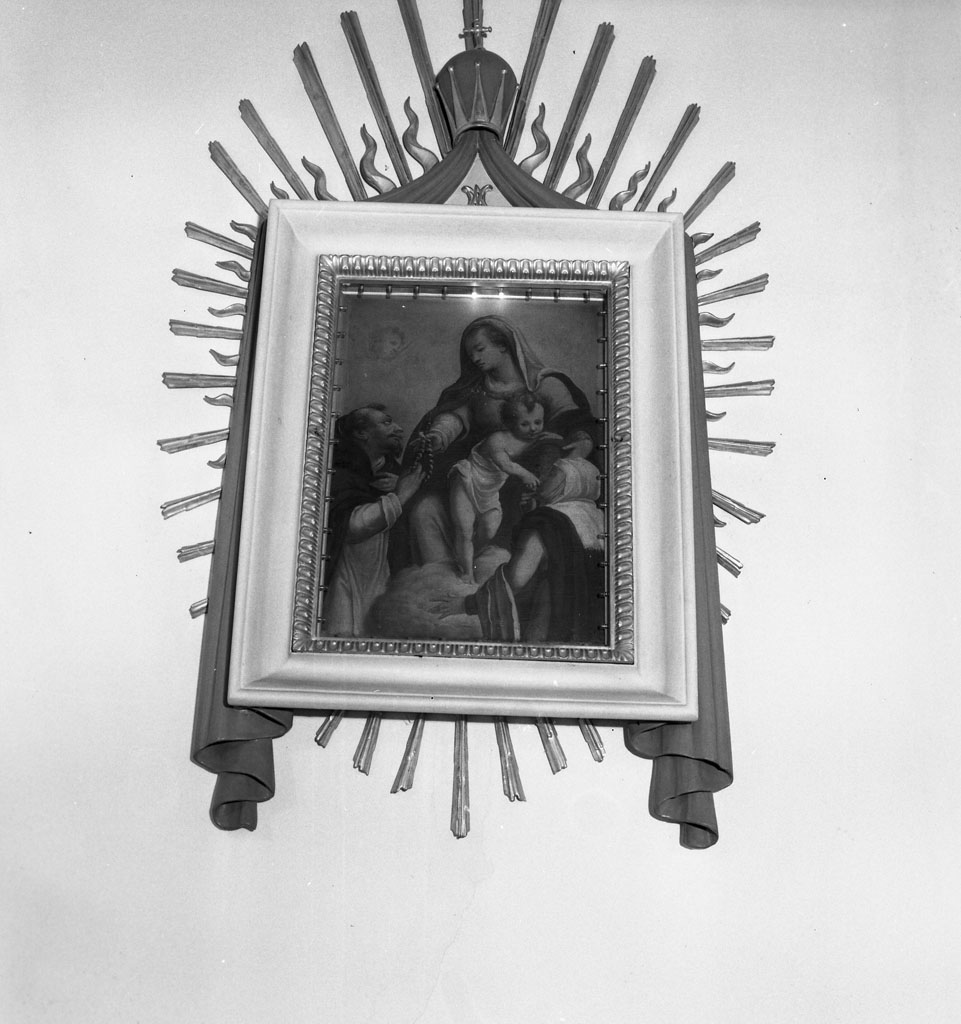 Madonna in adorazione del Bambino con San Francesco d'Assisi e Santa Chiara (dipinto) di Porta Orazio (seconda metà sec. XVI)