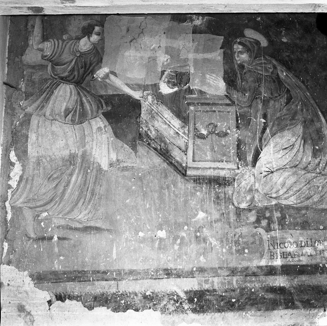 Annunciazione (dipinto) di Bastiano di Andrea Pontenani (sec. XVI)