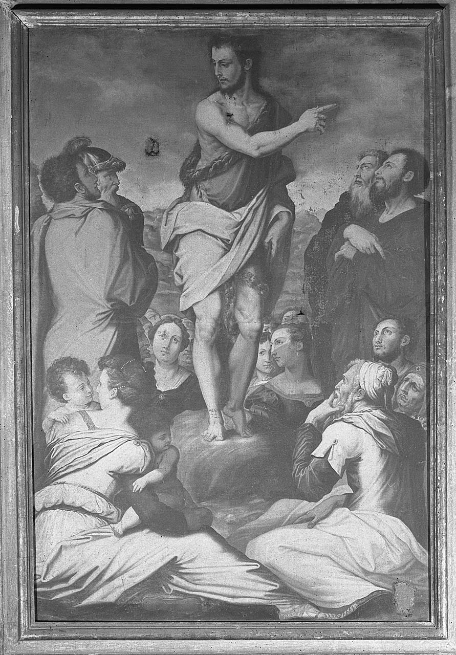 San Giovanni Battista predica nel deserto (dipinto) - ambito toscano (seconda metà sec. XVII)