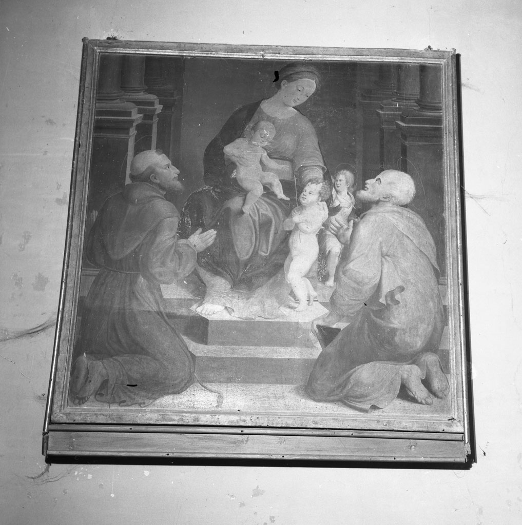 Madonna con Bambino e Santi (dipinto) di Forzori Alessandro (seconda metà sec. XVI)