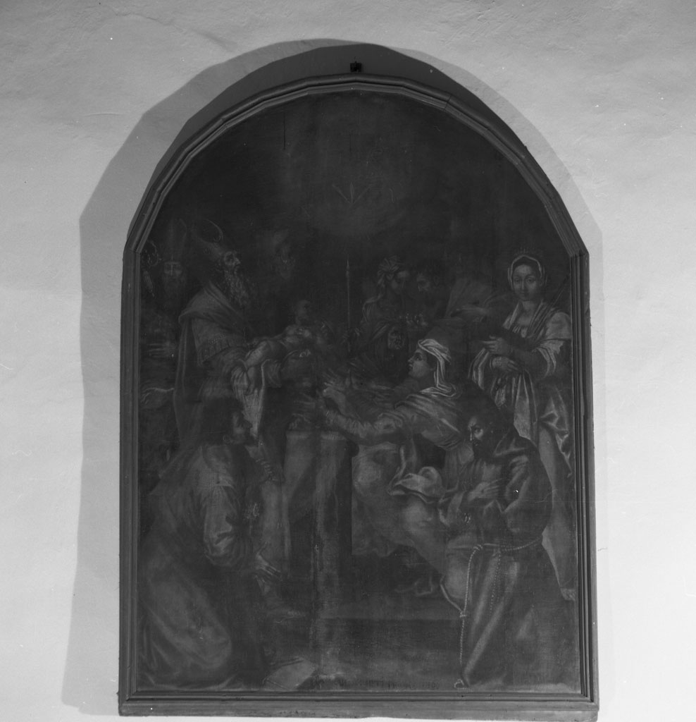 presentazione di Gesù al tempio (dipinto, opera isolata) - ambito cortonesco (metà sec. XVII)