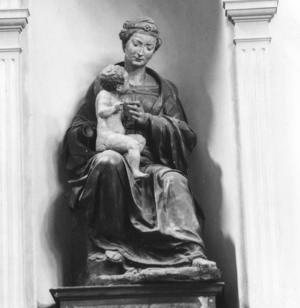 Madonna della Neve, Madonna con Bambino (scultura) - bottega toscana (sec. XVI)