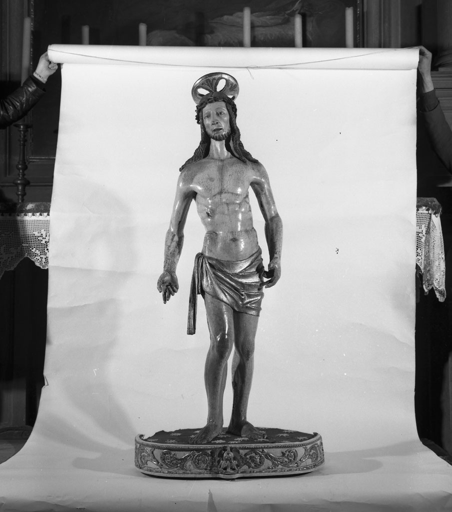 Cristo risorto (statua) - bottega toscana (metà sec. XV)